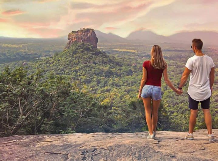 View of Sigiriya Rock from Pidurangala, Sri Lanka