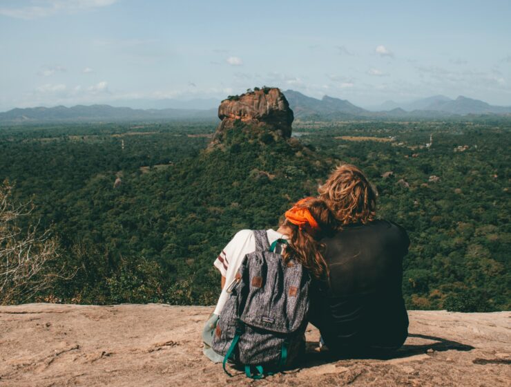 View of Sigiriya Rock from Pidurangala, Sri Lanka